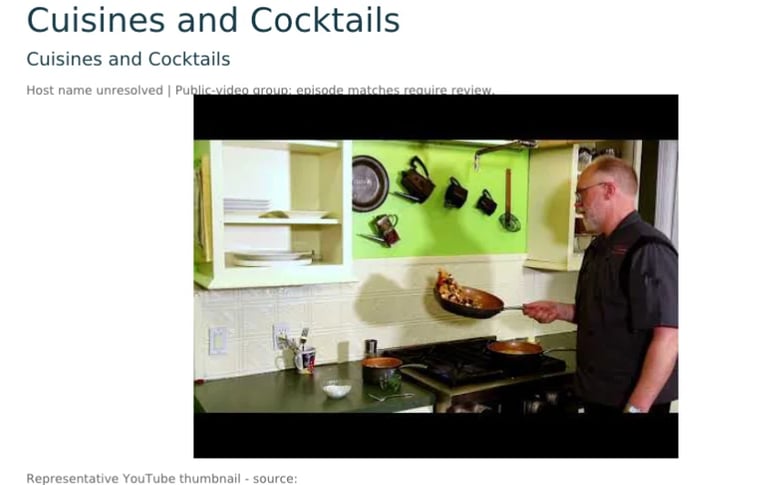 Chef cooking in a kitchen with lime green and white cabinetry